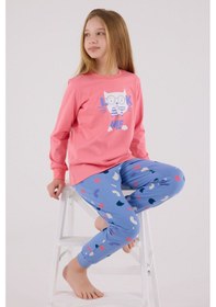 Resim Rolypoly Kız Çocuk Pembe Pijama Takımı 5274-48688 Pembe 