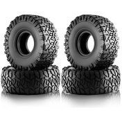 Resim Symbee 1/10 Rc Araçlar İçin 4 Adet 1.9" Kauçuk Lastik - Trax Trx4, Scx10 Uyumlu 