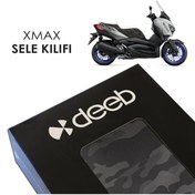 Resim Deeb Yamaha Xmax Kamuflaj Sele Kılıfı Siyah Kamuflaj 