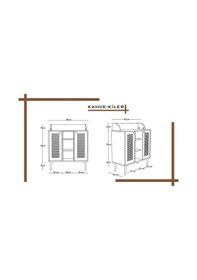 Resim Kahve Kiler-kahve Köşesi %100 Mdf Lake Ahşap Ayak Çok Amaçlı Dolap Kumtaşı 