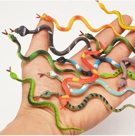 Resim Esnek Yılan 45 Cm 10 Adet Mega Yılan Set Şaka Oyuncağı Oyuncak Yılan Yılanlar 