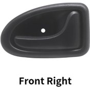 Resim Chuangyinshop Front Right Araç İç Kapı Kolu Renault Clio Scenic Trafic 1998-2005 Dayanıklı Abs Malzeme Kolay Montaj 
