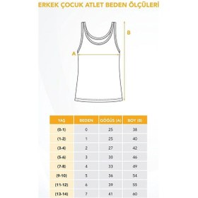 Resim Hmd 515x6 Erkek Çocuk 6'lı Ribana Kalın Askılı Atlet-beyaz Beyaz 