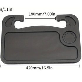 Resim Xuweiwei Black 2 İn 1 Multifonksiyonel Araç Masası Dizüstü Bilgisayar Standı Tepsi 13 Senaryo 