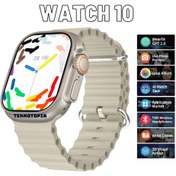 Resim Watch 10 Series HK10 Ultra 3 Amoled Ekran G-Sensör Yapay Zekalı Kulaklık Eşleştirmeli Akıllı Saat 
