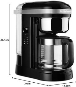 Resim Kitchenaid Filtre Kahve Makinesi 5Kcm1209 Onyx Black-Eob, 1.7 L 