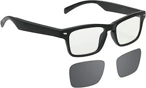 Resim Akıllı Ses Gözlükleri Kablosuz BT Müzik Gözlükleri Müzik ve Eller Serbest Arama Mavi Işık Engelleme/Polarize Gözlükler Lensli Mikrofonlu Erkekler Kadınlar için 