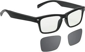 Resim Akıllı Ses Gözlükleri Kablosuz BT Müzik Gözlükleri Müzik ve Eller Serbest Arama Mavi Işık Engelleme/Polarize Gözlükler Lensli Mikrofonlu Erkekler Kadınlar için 