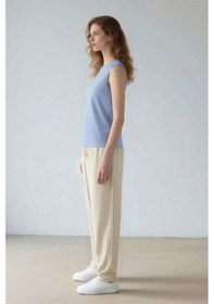 Resim DeFacto Harem Belmando Kumaş Pantolon Cepli Normal Bel Basic Düz Paça L3164AZ25SMBG210 