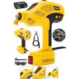 Resim Schatz 300 Amper Sjs Metal Şanzıman Çift Kart Çift Soğutmalı El Tipi Invertör Elektrot Kaynak Makinesi Sarı 