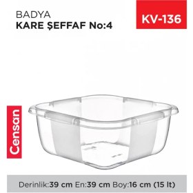 Resim Kare Şeffaf Badya 1 Adet 4 No -E167 