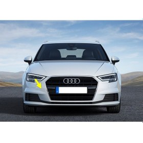 Resim Audi A3 HB 2017-20 Ön Tampon Çeki Çekme Demiri Kapağı 8V3807241B 