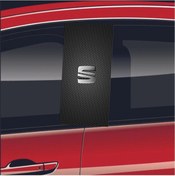 Resim Araç Kapı Direği Kaplama Folyosu Uv Baskılı 2'li Set 50x24 Seat 