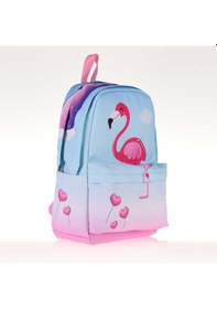 Resim Kaukko İlkokul Sırt Çantası Büyük Boy Rainbow Flamingo 1395 