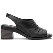 Resim Venüs 2311513y Kadın Hakiki Deri Topuklu Sandalet Siyah Siyah 