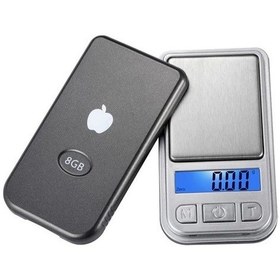 Resim Diamond Dijital Göstergeli Mini Elma Hassas Cep Terazisi Mp-3 200 Gr-0.01 Renkli 