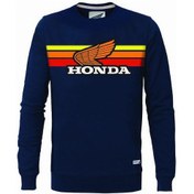Resim Honda Bisiklet Yaka Lacivert Sweatshırt 