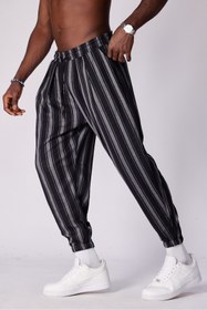 Resim Superbluemexico Unisex Jakar Desenli Pileli Şalvar Pantolon 