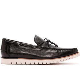 Resim Derimod Fly Men's Black Leather Casual Loafer 