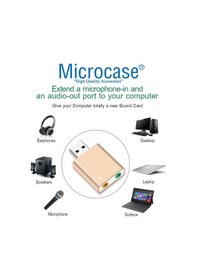 Resim Microcase 7.1 Kanal USB Ses Kartı - AL2587 