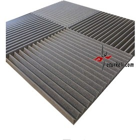 Resim Zigzag Akustik Ses Yalıtımı süngeri 40mm 50x50 