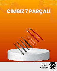 Resim UCUZTEKNO 7’li Hassas Uçlu Cımbız Seti Antistatik ESD Kaplamalı Profesyonel 