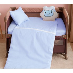 Resim Kujju Pamuklu Oyun Parkı Uyku Seti - Mavi - Mavi / Standart 