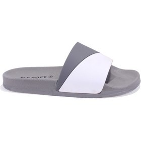 Resim Fly Soft S263071 Gri Beyazı Günlük Ortopedik Erkek Spor Terlik Gri 