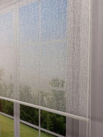 Resim Olympos Serisi Kırçıl Desenli Çift Mekanizmalı Beyaz Tül Siyah Stor Perde Siyah 