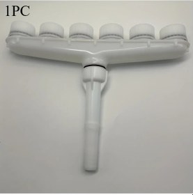 Resim Chuangyinshop 1 Adet 6 Başlıklı Ayarlanabilir Bahçe Sulama Fıskiyesi Hortum Bağlantılı Siyah Sarı 