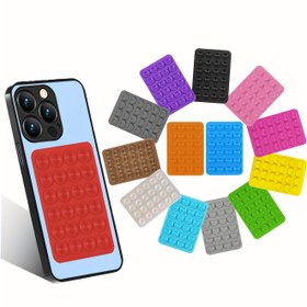 Resim Kare Silikon Emme Kupası Telefon Kılıfı - Dayanıklı, Kaymaz Tutuş için Güvenli İşlem, Ev ve Ofis Kullanımı için Taşınabilir Tasarım, Çok Renkli Seçenekler, Mobil Aksesuar|Modern Telefon Kılıfı|Silikon Emme Kupası 