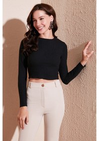 Resim Lela Kadın Bluz 5865416 Siyah 