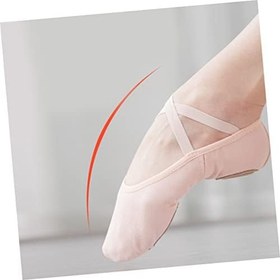 Resim Yetişkinler İçin Dans Ayakkabıları Bale Dans Ayakkabıları Taban Rahat Ve Hafif Yoga İçin Beden 37 