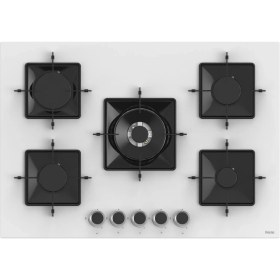 Resim Ferre SS036 Kare Emaye Izg.75 cm Beyaz Cam Ocak 