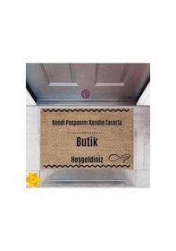 Resim Kapı Önü Paspası Dekoratif Dijital Baskı Butik P-2545 