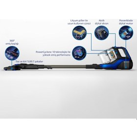 Resim Philips Speedpro Max Serisi  Xc8049/01 Şarjlı Dikey Süpürge 8000 