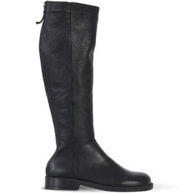 Resim Bueno Shoes Siyah Deri Kadın Düz Çizme 01wf2006 