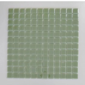Resim MozaiKristaL Mutfak tezgah arası , Havuz ve Tüm Yüzeyler Için 25x25x5 Mm, 31.5x31.5 cm Fileli Mint Yeşili Cam Mozaik ( 1 Koli = 1 m2 Fiyatıdır ) 