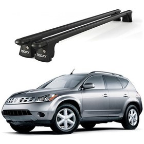 Resim Trio-ı Nissan Murano 2003-2008 Uyumlu Siyah Kilitli Ara Atkı 135cm Port Bagaj Tavan Barı 