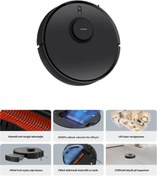 Resim Xiaomi S10T Premium Akıllı Robot Süpürge 8000Pa Güç, Haritalama ve Otomatik Saç Temizleme 