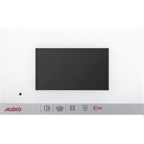 Resim 4.3'' Görüntülü Diafon Bus Plus Beyaz Mekanik Butonlu 001180 