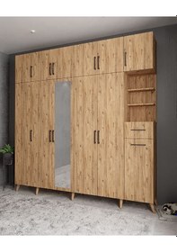 Resim Açelya Portmanto Vestiyer Çam M9-270 cm 