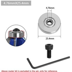 Resim Maiyame Milling Cutter Aksesuarı: Üst Açısal Yatak 4.76x25.4mm, 1 Adet - Hassas Kesim, Dayanıklı Malzeme, Kolay Kurulum 
