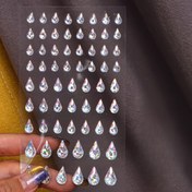 Resim 65 adet Renkli Gözyaşı Taşlı Sticker, Su Damlası Şeklinde Kendinden Yapışkanlı Yüz Çıkartmaları, Yapıştırıcı Gerektirmez, Çeşitli Boyutlarda Taşlar, DIY Yüz ve Vücut Dekorasyonları, Tırnak Sanatı, Makyaj Partileri, Dans Performansları, Giyim Süslemeleri için Uygun 