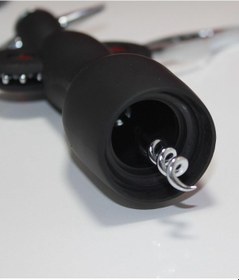 Resim Paslanmaz Çelik Tirbuşon Açacak Siyah Şarap Açacağı Karışık Renk 