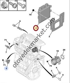 Resim PEUGEOT 307 1,4 HDI ENJEKSİYON BEYNİ 