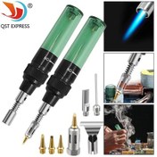 Resim Konesam Portatif Gazlı Uçlu Tamir Aleti: 4'lü Fonksiyonlu Eğimli+dik Uç Elektrik Ev Aletleri Kaynaklama Ve Isıtma Gereci 