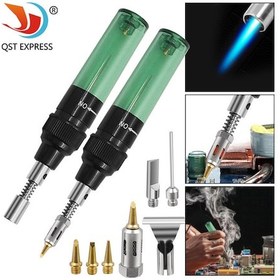 Resim Konesam Portatif Gazlı Uçlu Tamir Aleti: 4'lü Fonksiyonlu Eğimli+dik Uç Elektrik Ev Aletleri Kaynaklama Ve Isıtma Gereci 