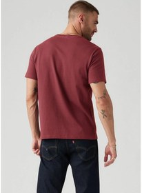 Resim Levi's Erkek Bisiklet Yaka Bordo T-shirt - 008bt-0002 Bordo 