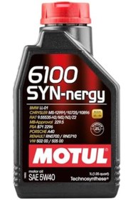 Resim SkyGOO Motul 6100 SYN-Nergy 5W-40 1 Lt Dizel Benzinli Motor Yağı 827927 